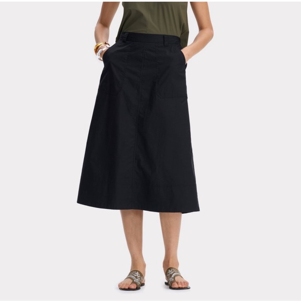Universal Thread Black Midi Skirt
